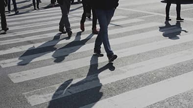 Potrącenia pieszych i rowerzystów